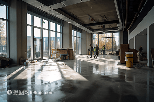 辦公樓大廳裝潢工程現(xiàn)場施工紀實